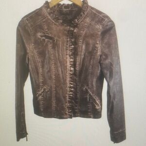 Brown Leather Women's Jacket